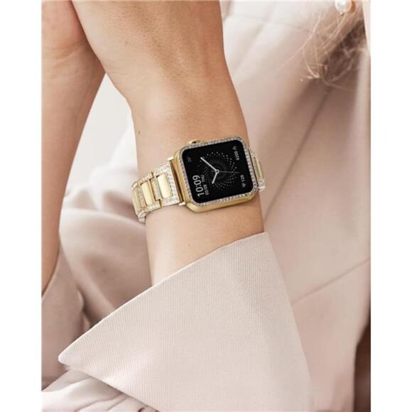 NEW Rose Gold Rhinestone Bling Apple Watch Band main image 3